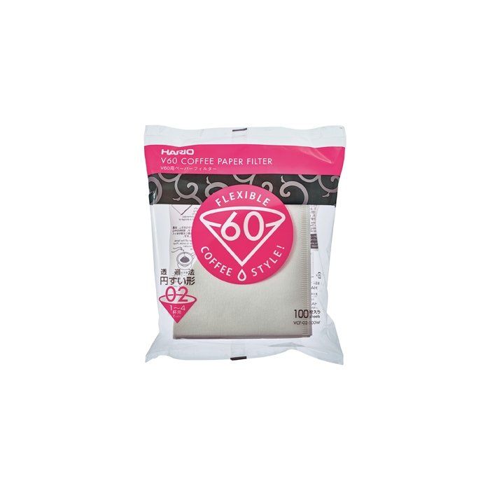 Hario V60 Coffee Paper Filter 02 Pack of 100