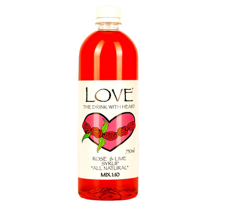 SYRUP - Rose & Lime 750ml